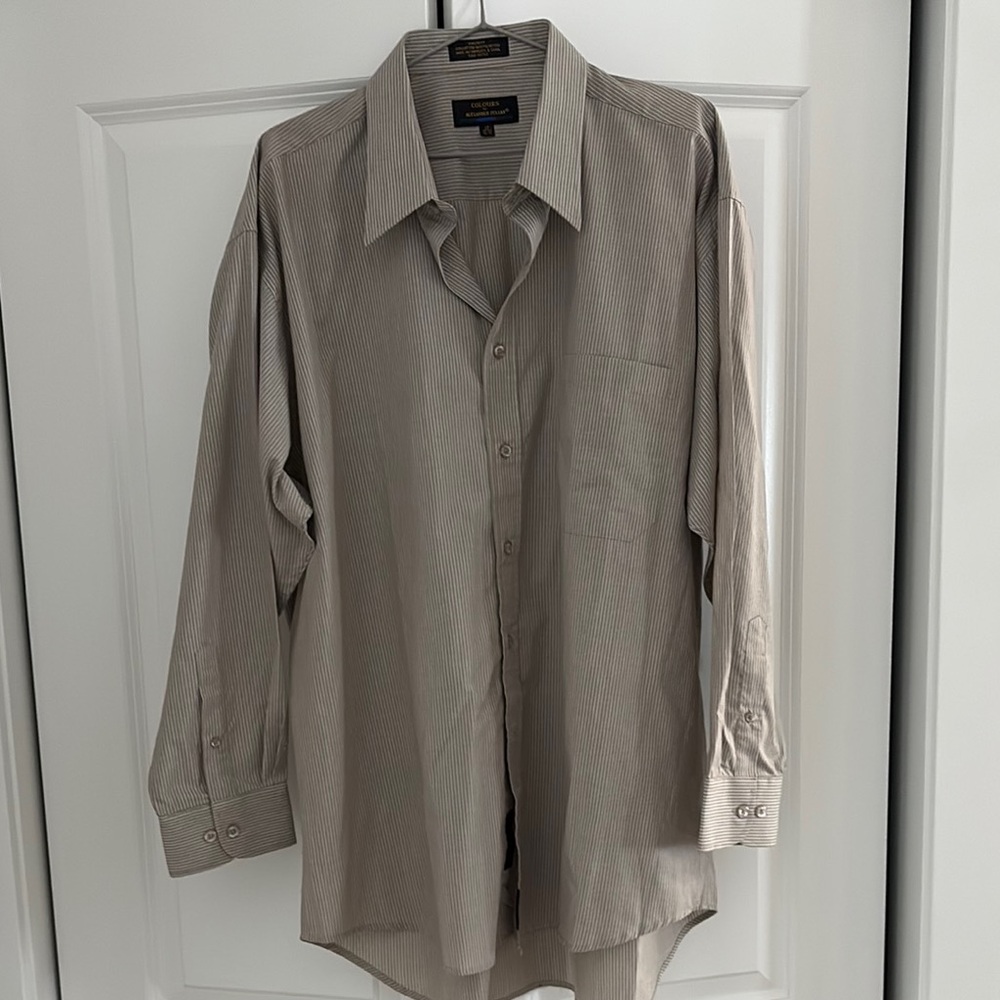 Nordstrom Men's Beige Striped Shirt
